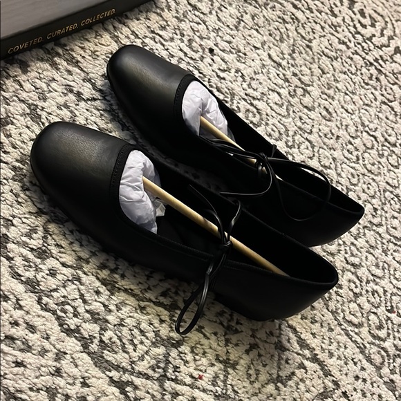 NEW Lulus Black Mary Jane Flats with Bow - Picture 8 of 9